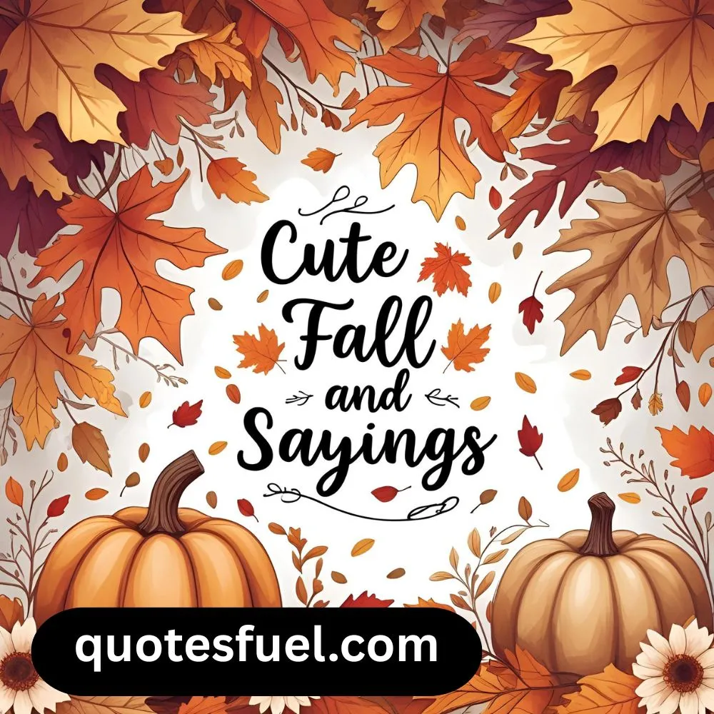 Cute Fall Quotes and Sayings