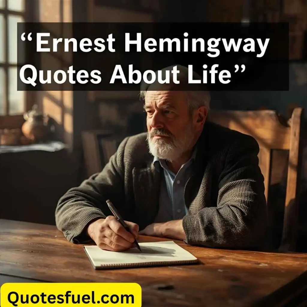 Ernest Hemingway Quotes About Life