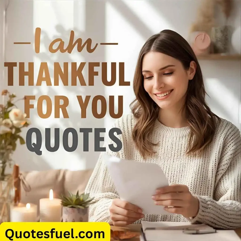 I Am Thankful For You Quotes