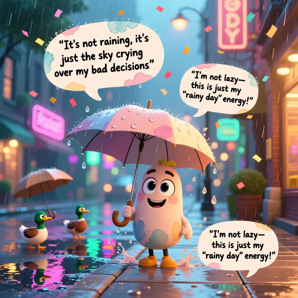 Rainy Day Quotes Funny