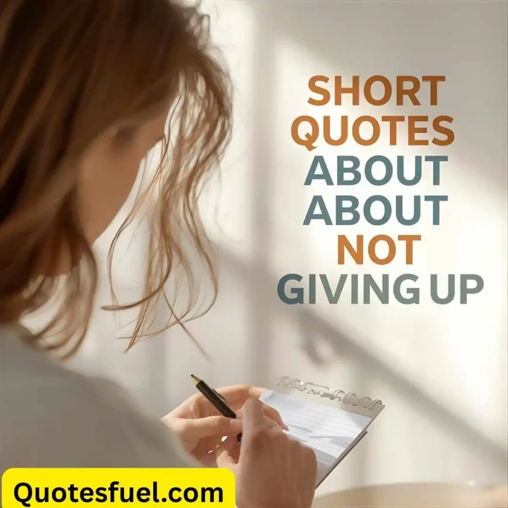 Short Quotes About Not Giving Up