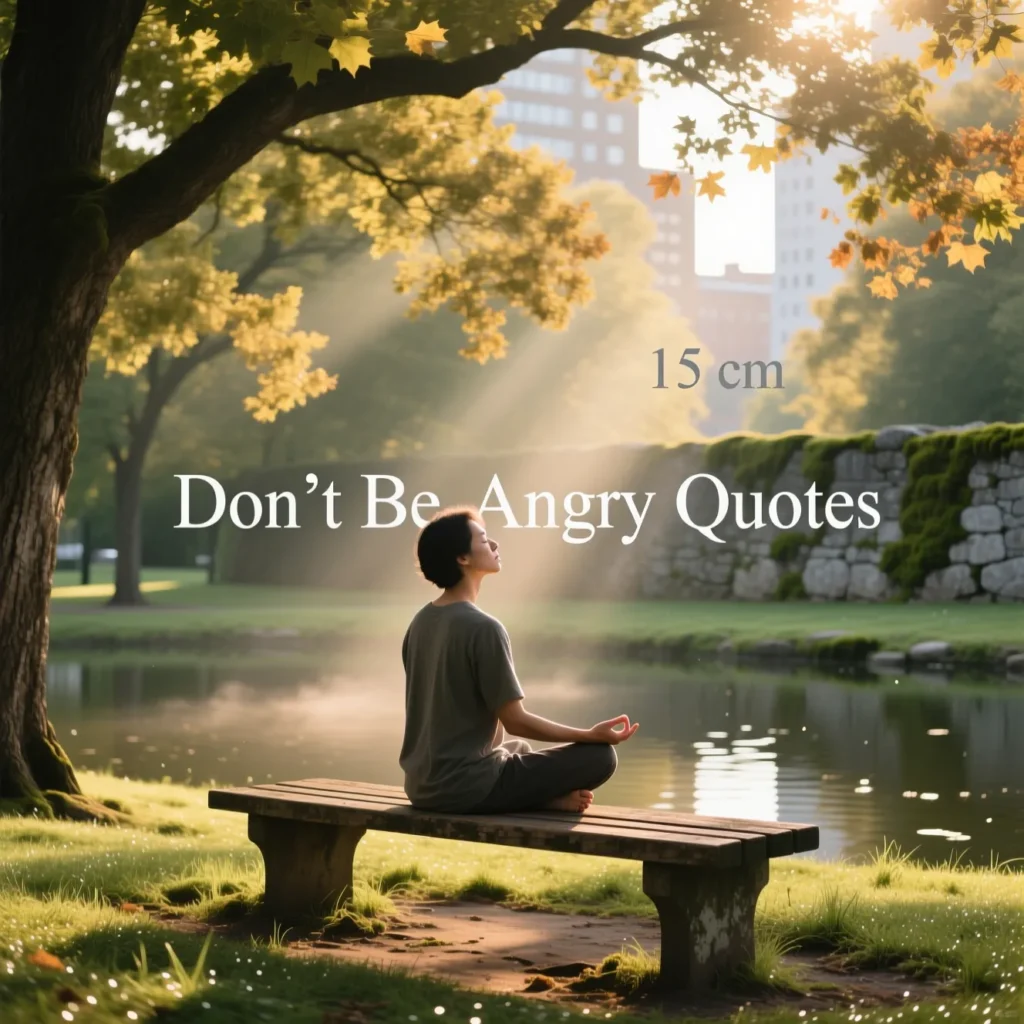 Donβt Be Angry Quotes