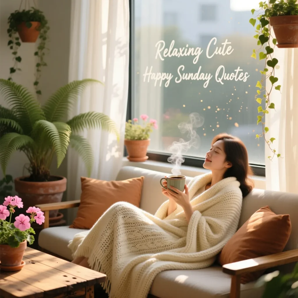 Relaxing Cute Happy Sunday Quotes
