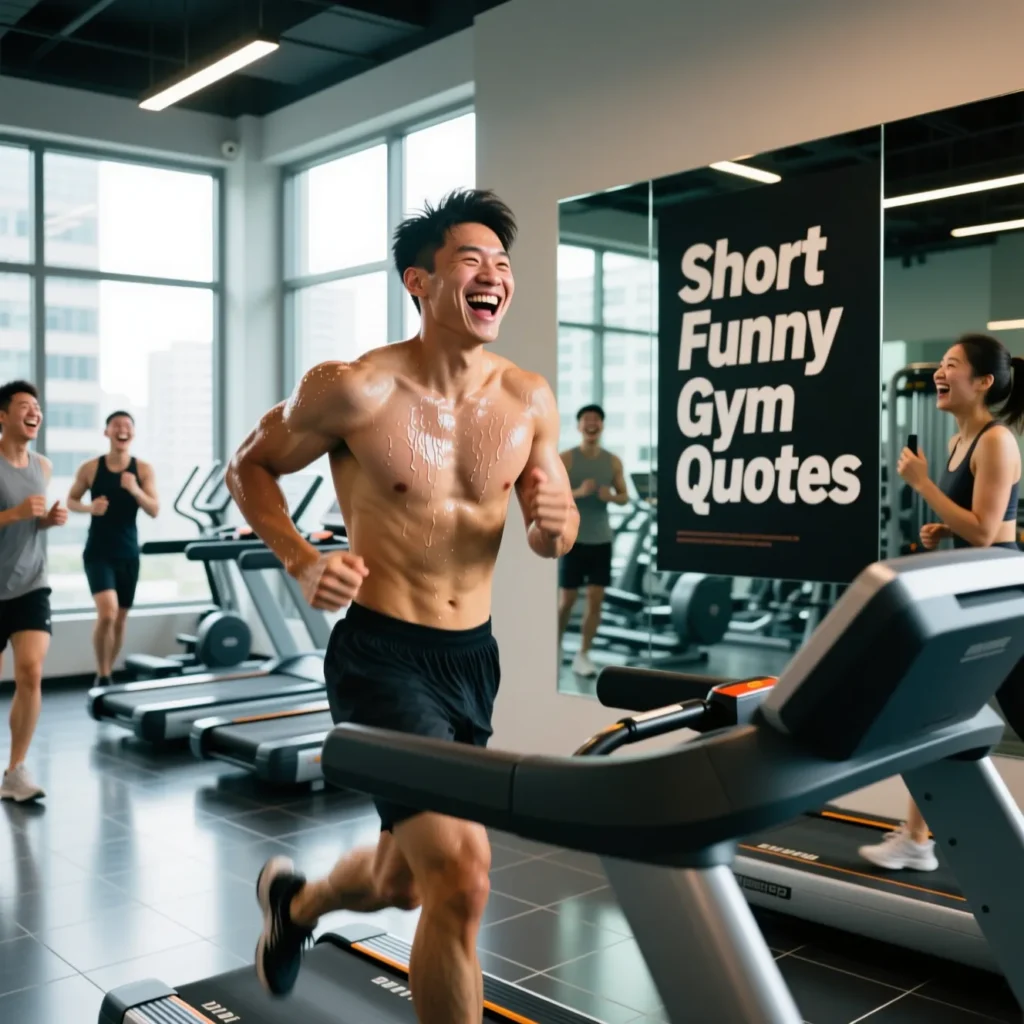 Short Funny Gym Quotes