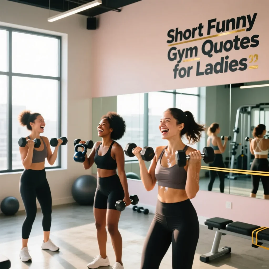 Short Funny Gym Quotes for Ladies