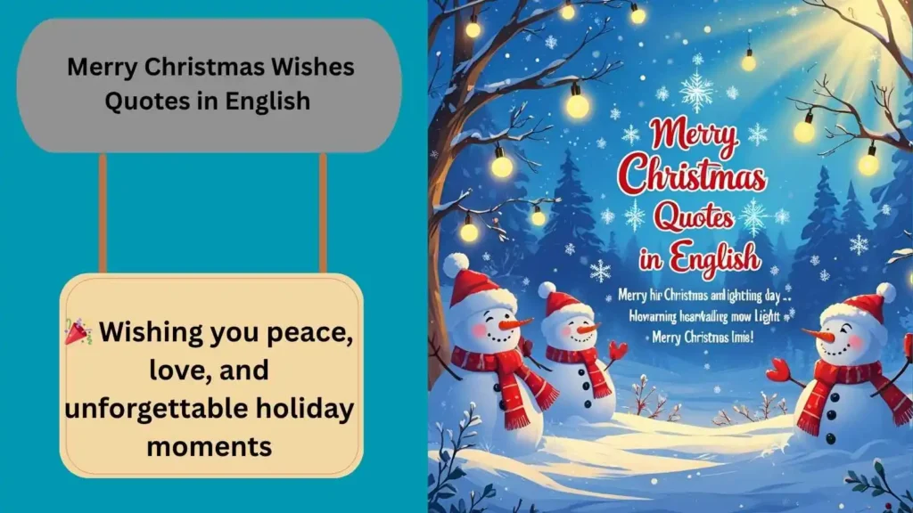 Merry Christmas Wishes Quotes in English