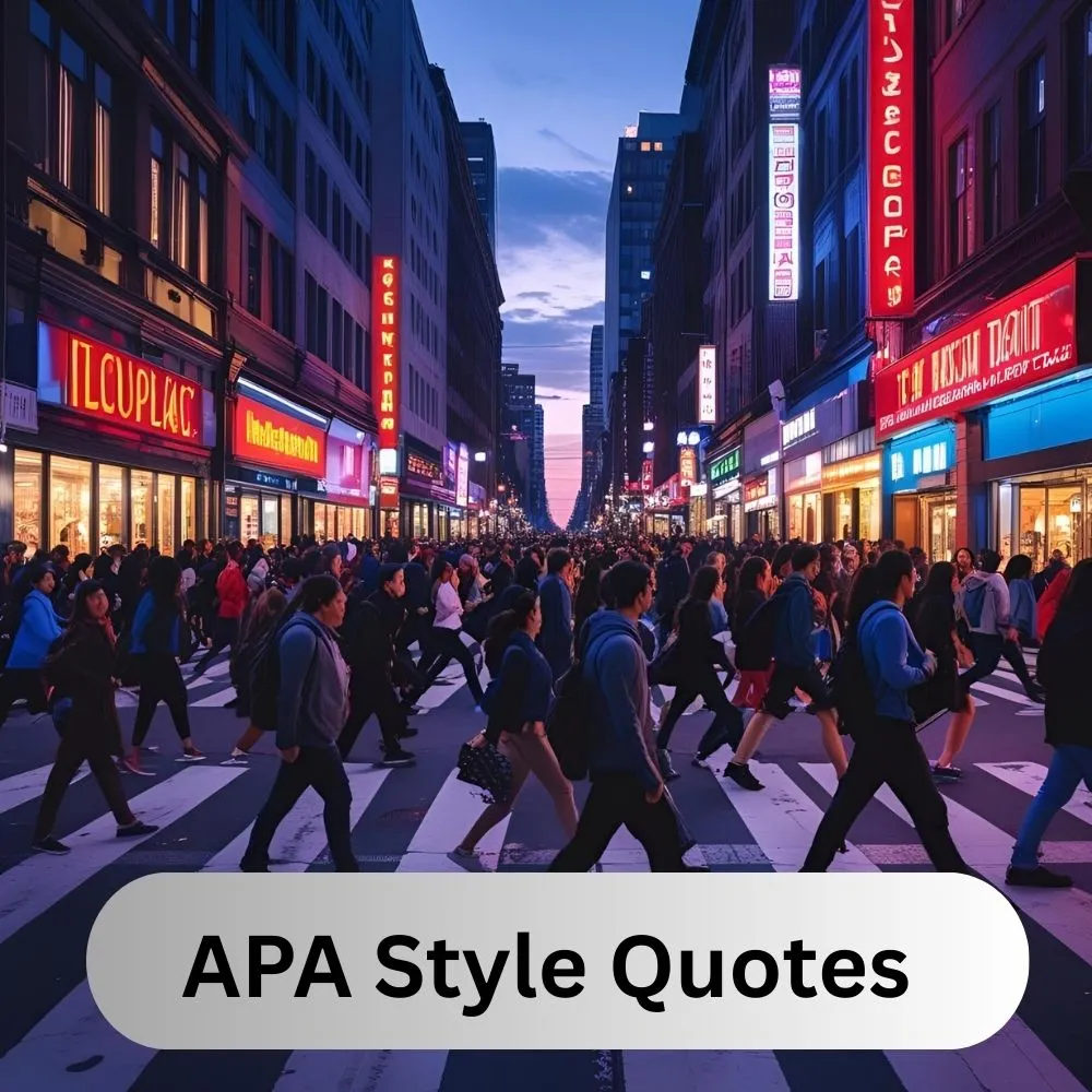 APA Style Quotes