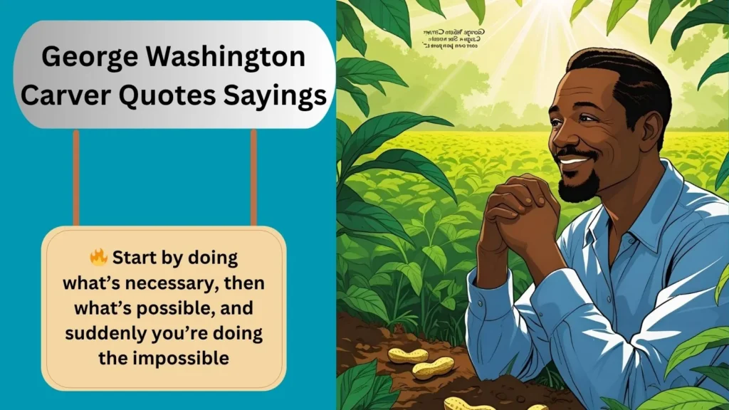 George Washington Carver Quotes Sayings
