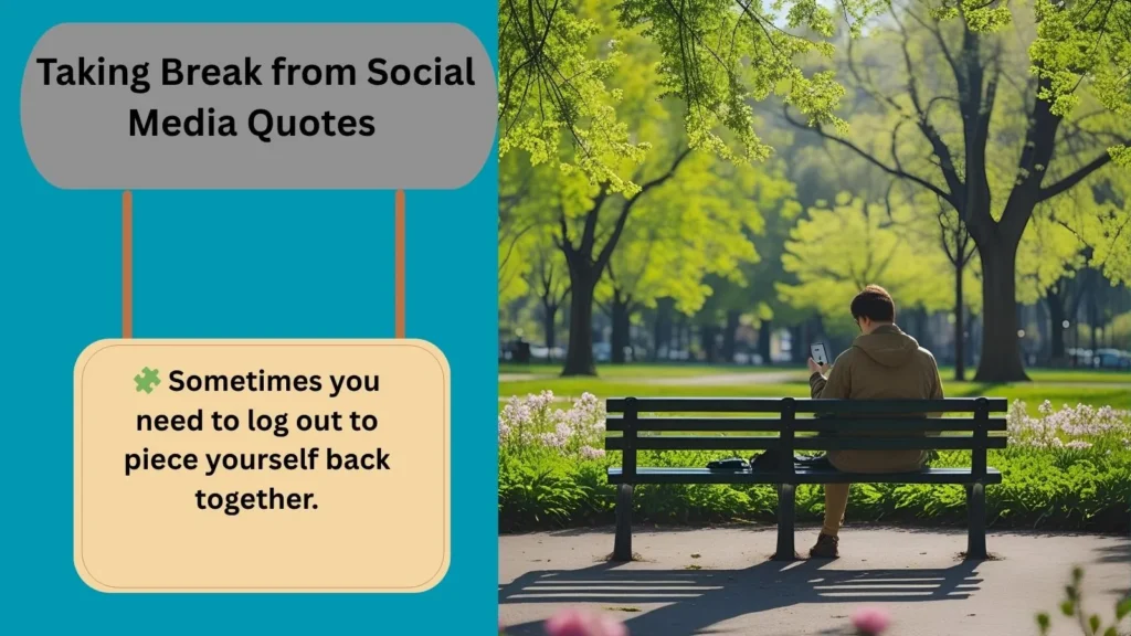 Taking Break from Social Media Quotes