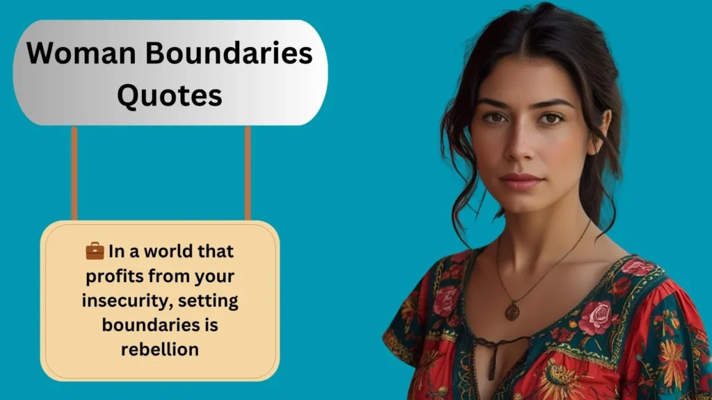 Woman Boundaries Quotes