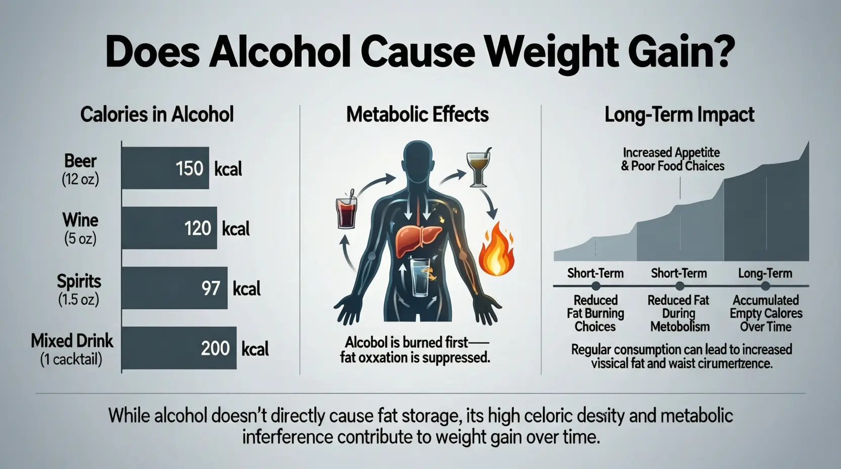 You are currently viewing Does Alcohol Cause Weight Gain? The Truth Backed by Science